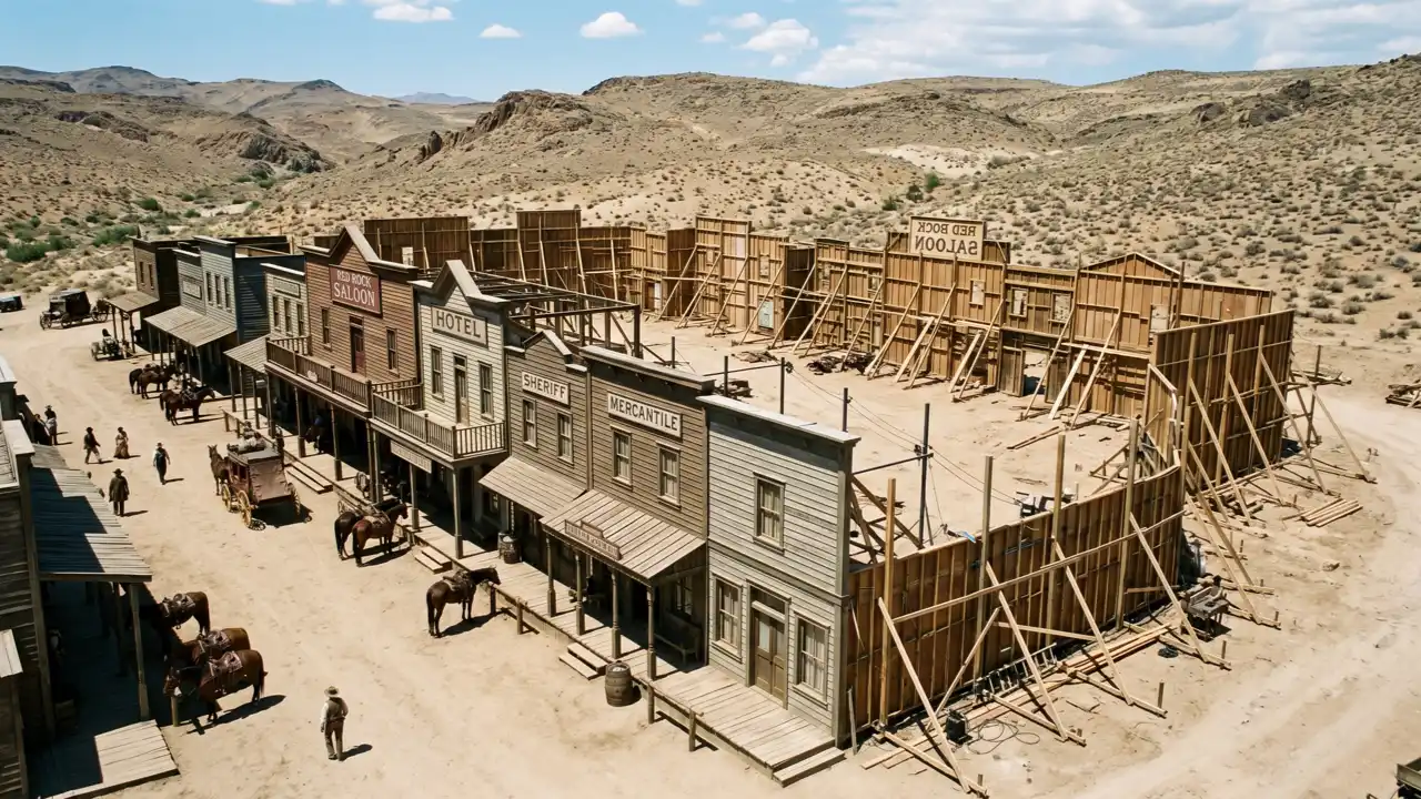 movie set illusion